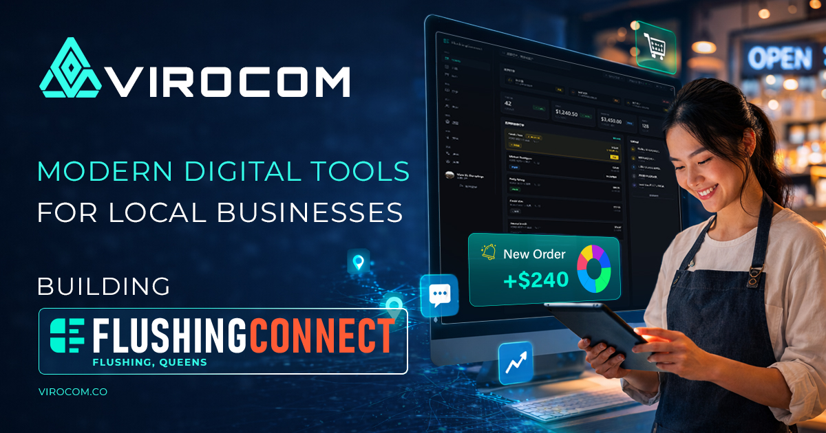Modern Local Virocom — Modern Digital Tools for Local Businesses | FlushingConnect